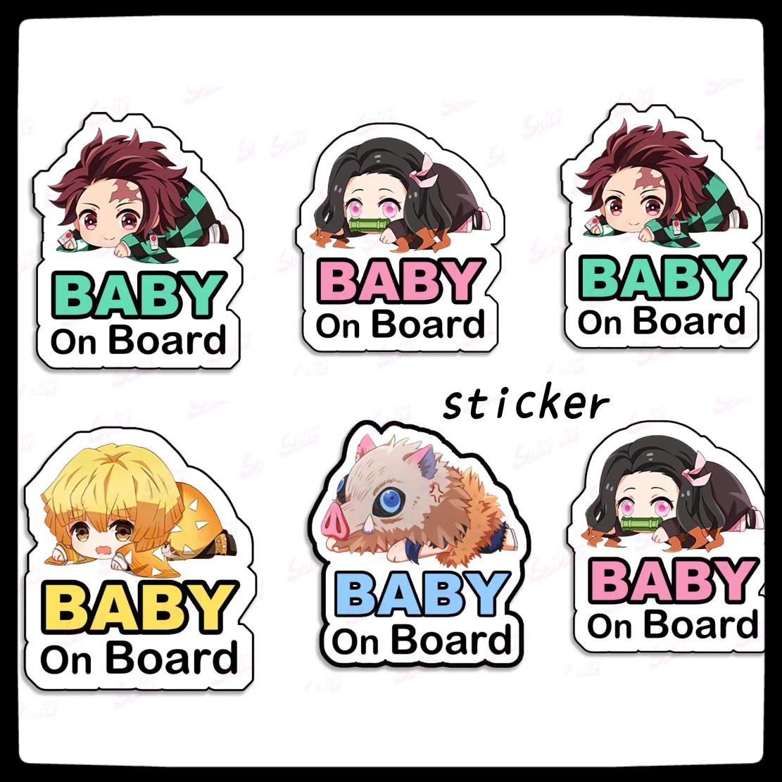 Phone Accessories Wholesale In China - Demon Slayer Anime Nezuko Naklejki Odblaskowe