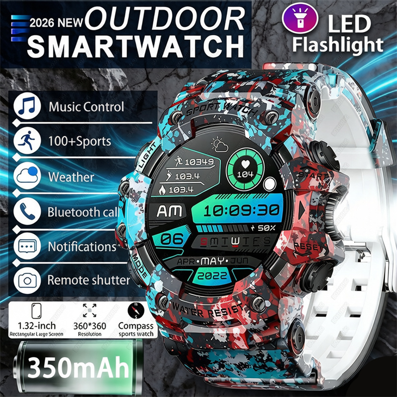 Phone Zone Accessories - Smartwatch 2026 Sportowy Wodoodporny Bluetooth Rozmowy