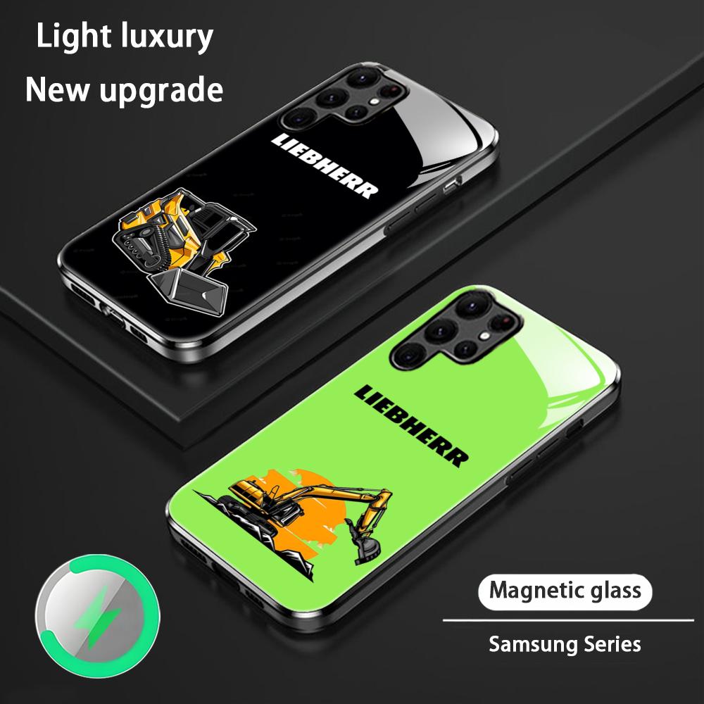 Magnetic Phone Case - Etui na telefon LOGO L-liebherr Excavator