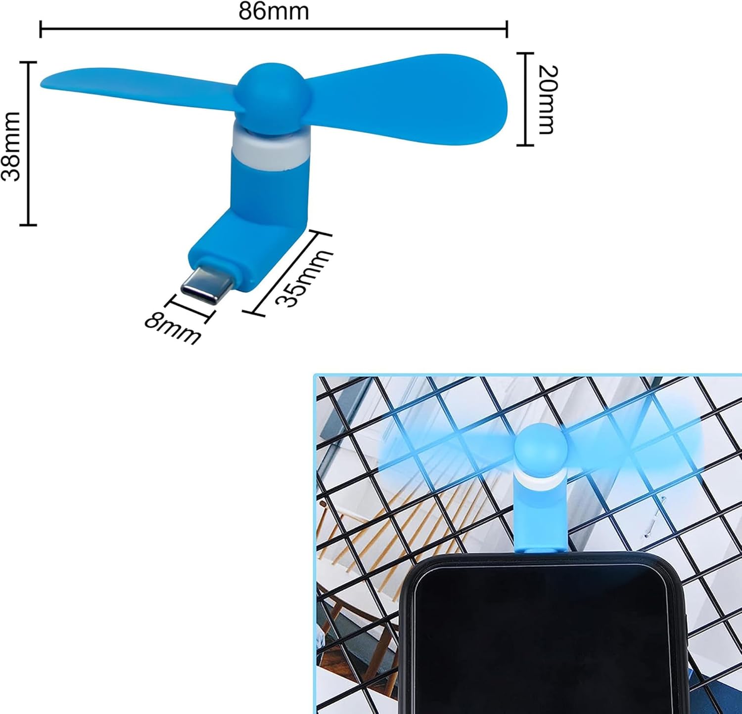 4/2/1 szt. Mini przenośny went – Phone Cooling Fan recenzja i cena